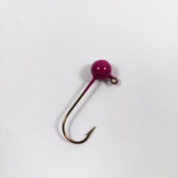 10 Pack Purple Painted Round Jig Heads