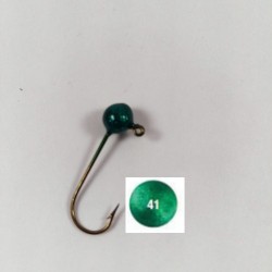 10 Pack Candy Green Painted Round Jig Heads