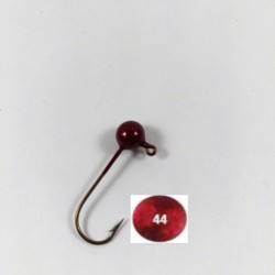 10 Pack Candy Red Painted Round Jig Heads