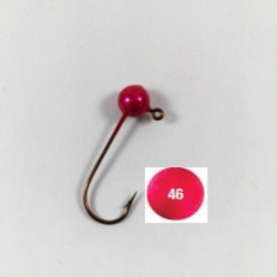 10 Pack Candy Pink Painted Round Jig Heads