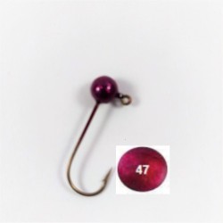 10 Pack Candy Rasp Painted Round Jig Heads