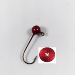 10 Pack Ruby Slipper Painted Round Jig Heads