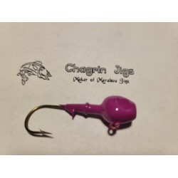 10 Pack Purple Painted Walleye Jig Heads