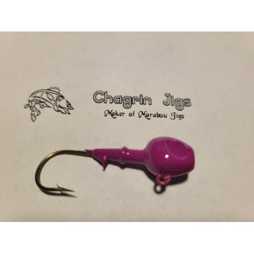 10 Pack Purple Painted Walleye Jig Heads