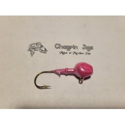 10 Pack Pink Pearl Painted Walleye Jig Heads