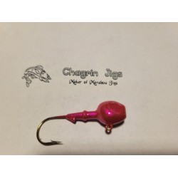 10 Pack Candy Pink Painted Walleye Jig Heads