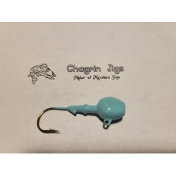 10 Pack Robins Egg Blue Painted Walleye Jig Heads