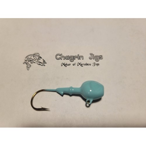 10 Pack Robins Egg Blue Painted Walleye Jig Heads